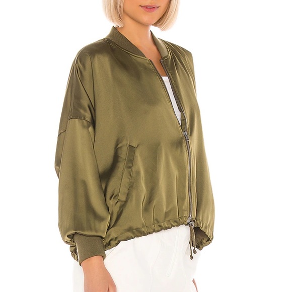 BB Dakota Jackets & Blazers - BB Dakota On Duty Bomber Jacket in Dark Sage NWT